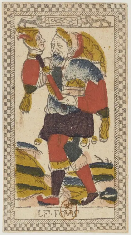 Le Fous, card zero in the Tarot de Paris